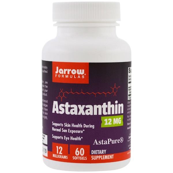 Jarrow Formulas, Astaxanthin, 12 mg, 60 Softgels - iHerb.com