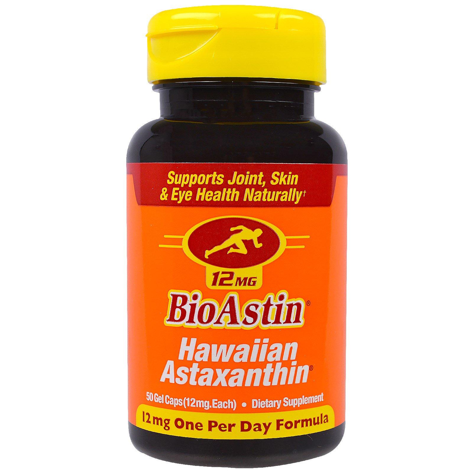 Nutrex Hawaii, BioAstin, Hawaiian Astaxanthin, 12 mg, 50 Gel Caps - iHerb