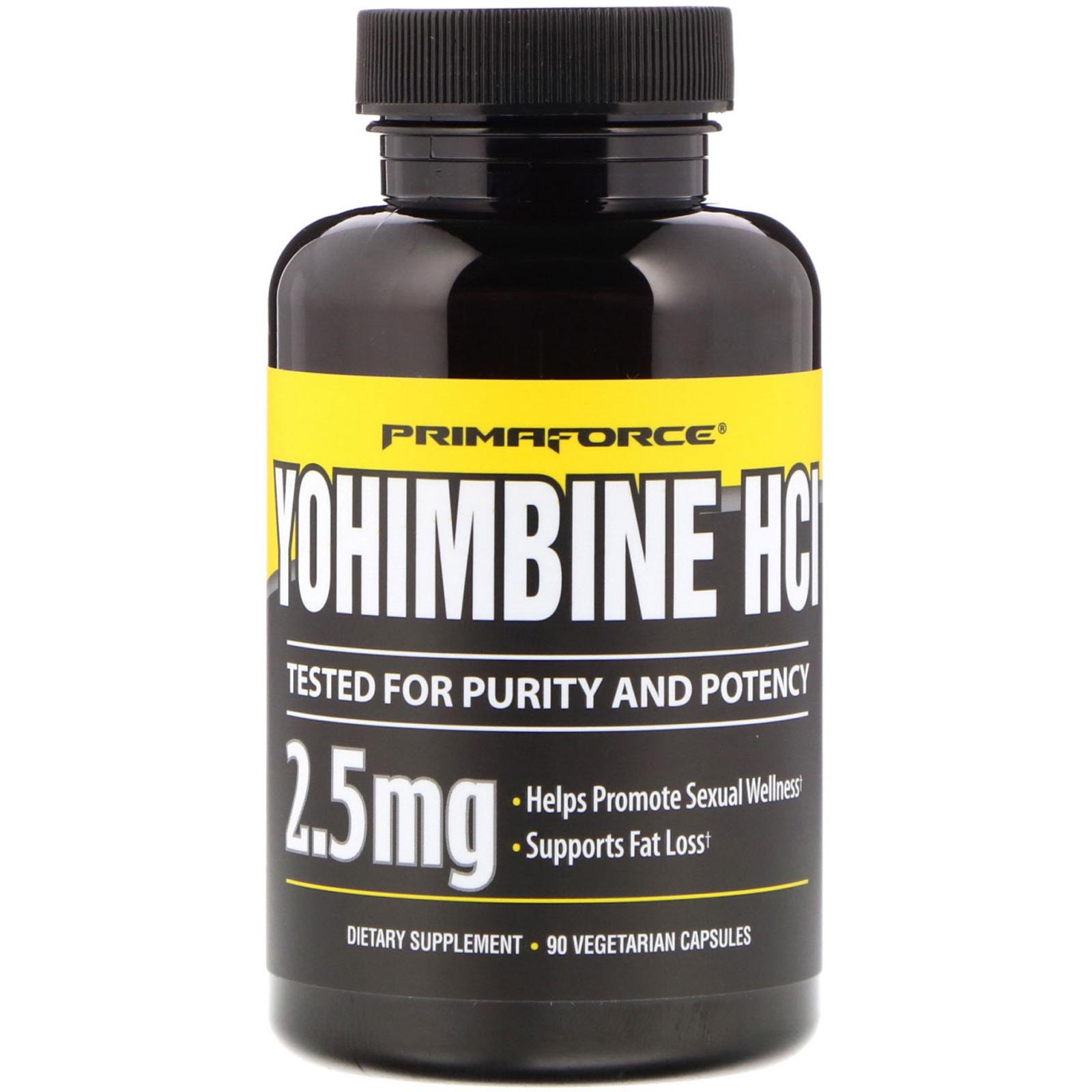 Primaforce Yohimbine HCl 2 5 mg 90 Veggie Caps GMP Quality Assured | eBay