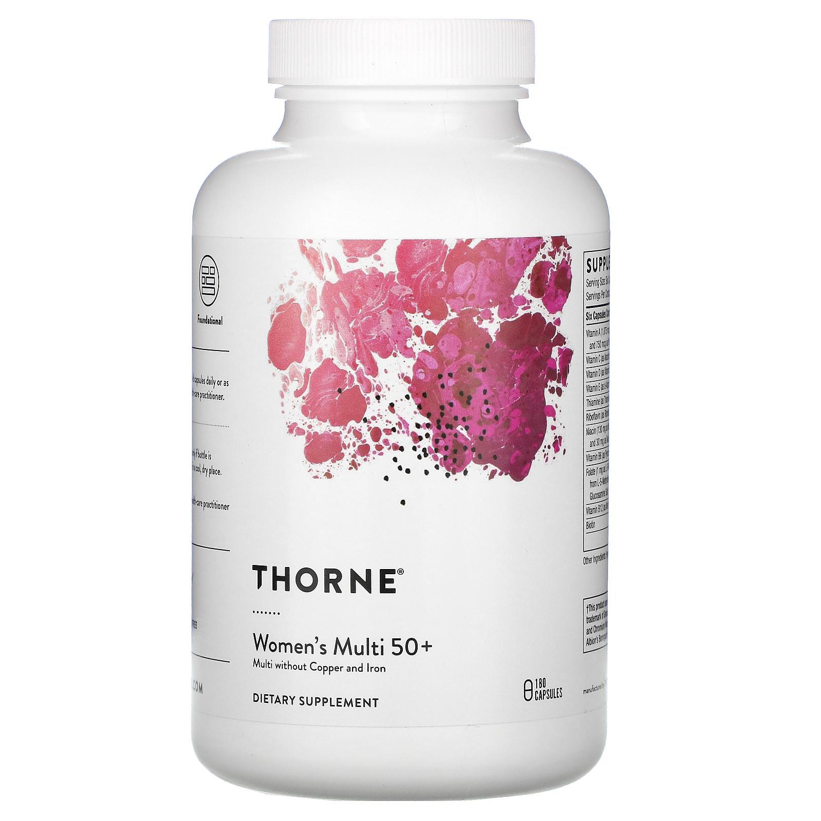 Thorne Research, Women's Multi 50+, 180 Capsules - iHerb