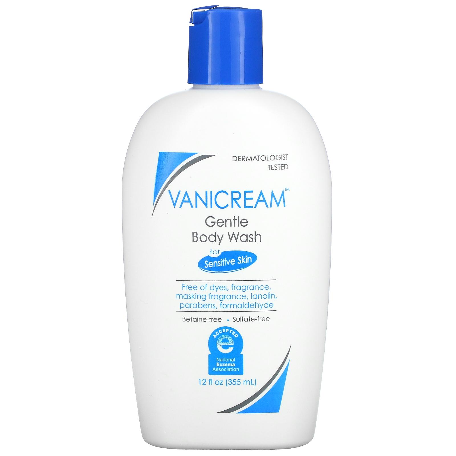 Vanicream, Gentle Body Wash, For Sensitive Skin, Fragrance Free, 12 fl ...