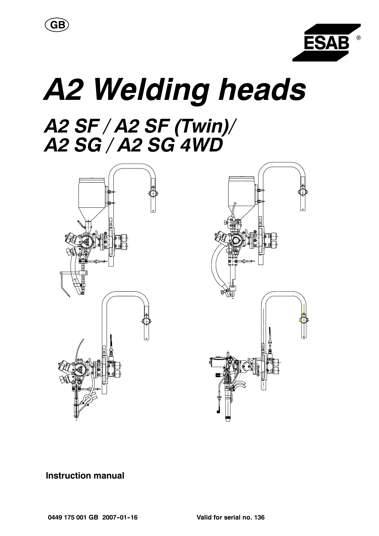 ESAB A2 Welding heads User manual | Manualzz