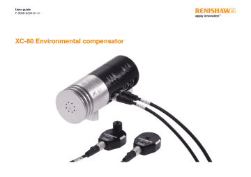 Renishaw XC-80 environmental compensator User Guide | Manualzz