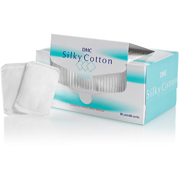 DHC Silky Cotton Cosmetic Pads (80 Pack) | Free Shipping | Lookfantastic