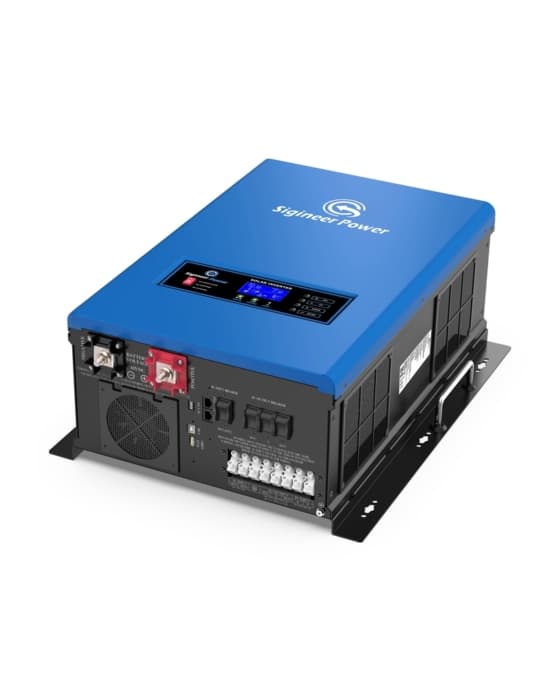 6000W Solar Inverter 48V to 120/240V Split Phase Off Grid Hybrid 80A ...