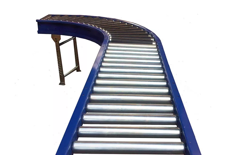 Gravity Roller Conveyor - Soiled Linen Bags