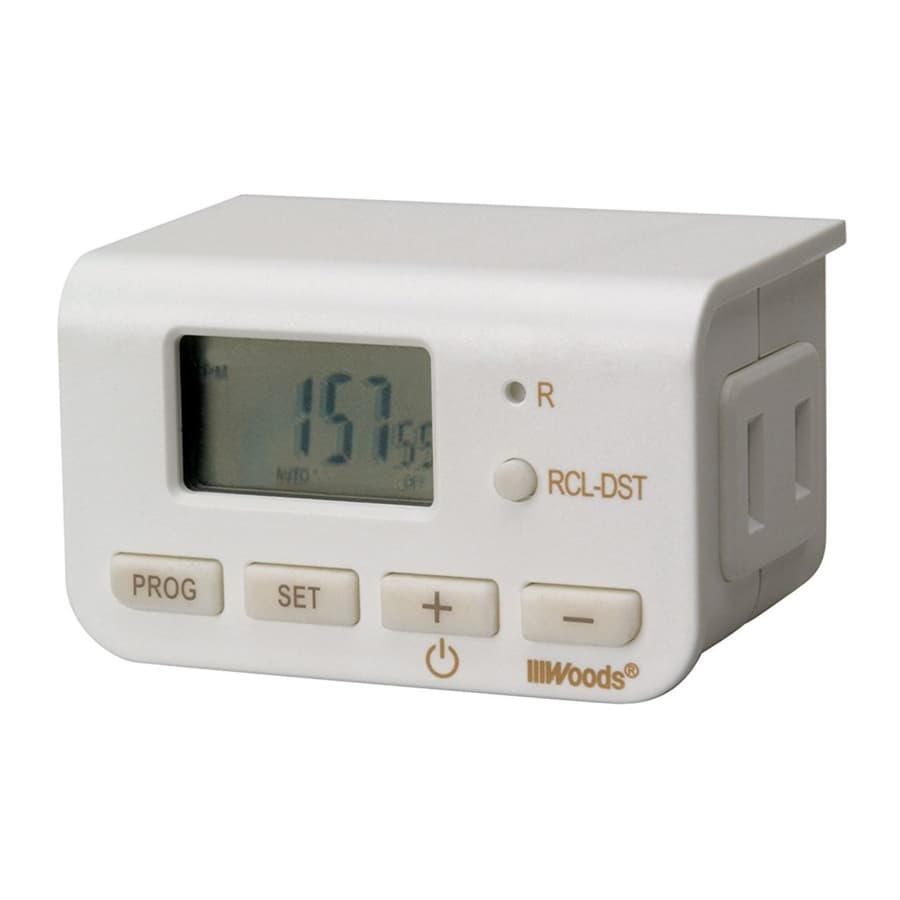 Woods 50007 Indoor 7-Day Digital Programmable Outlet Timer