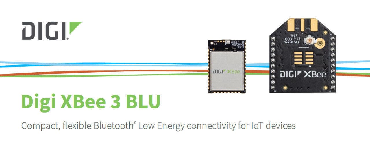 Digi XBee® 3 BLU przemysłowej klasy bezprzewodowy moduł Bluetooth Low ...