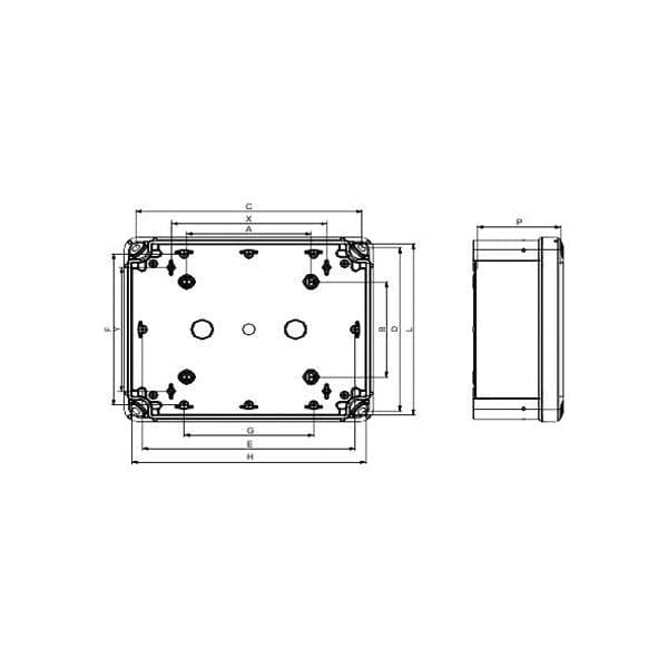 Schneider Electric Junction Boxes Wall-mount enclosure 614367 | Rapid ...
