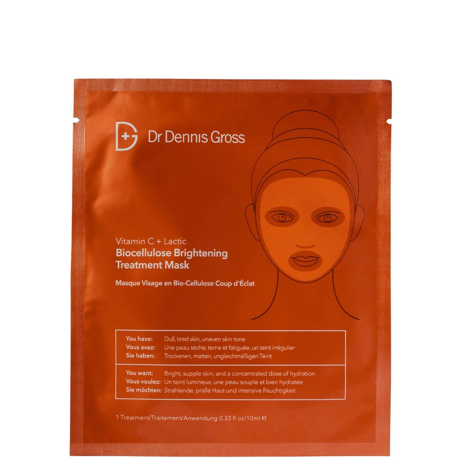 Dr Dennis Gross Skincare Vitamin C Lactic Biocellulose Brightening ...