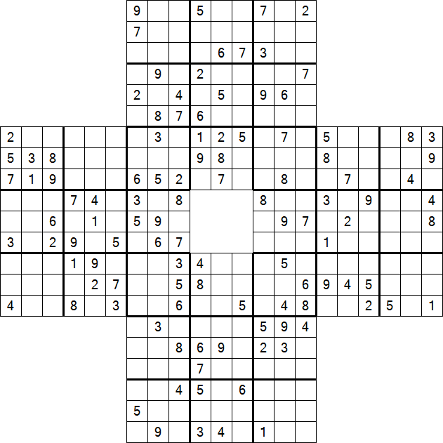 Sohei Sudoku - Hard - Sudoku-Puzzles.net