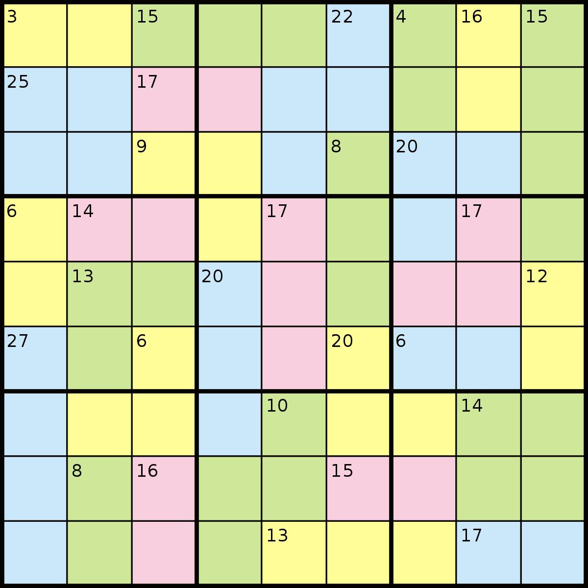 Sumoku - Sudoku Printable