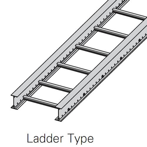 B-Line RSI04A09SL-24-144 Aluminum Redi-Rail Ladder Cable Tray Straight ...