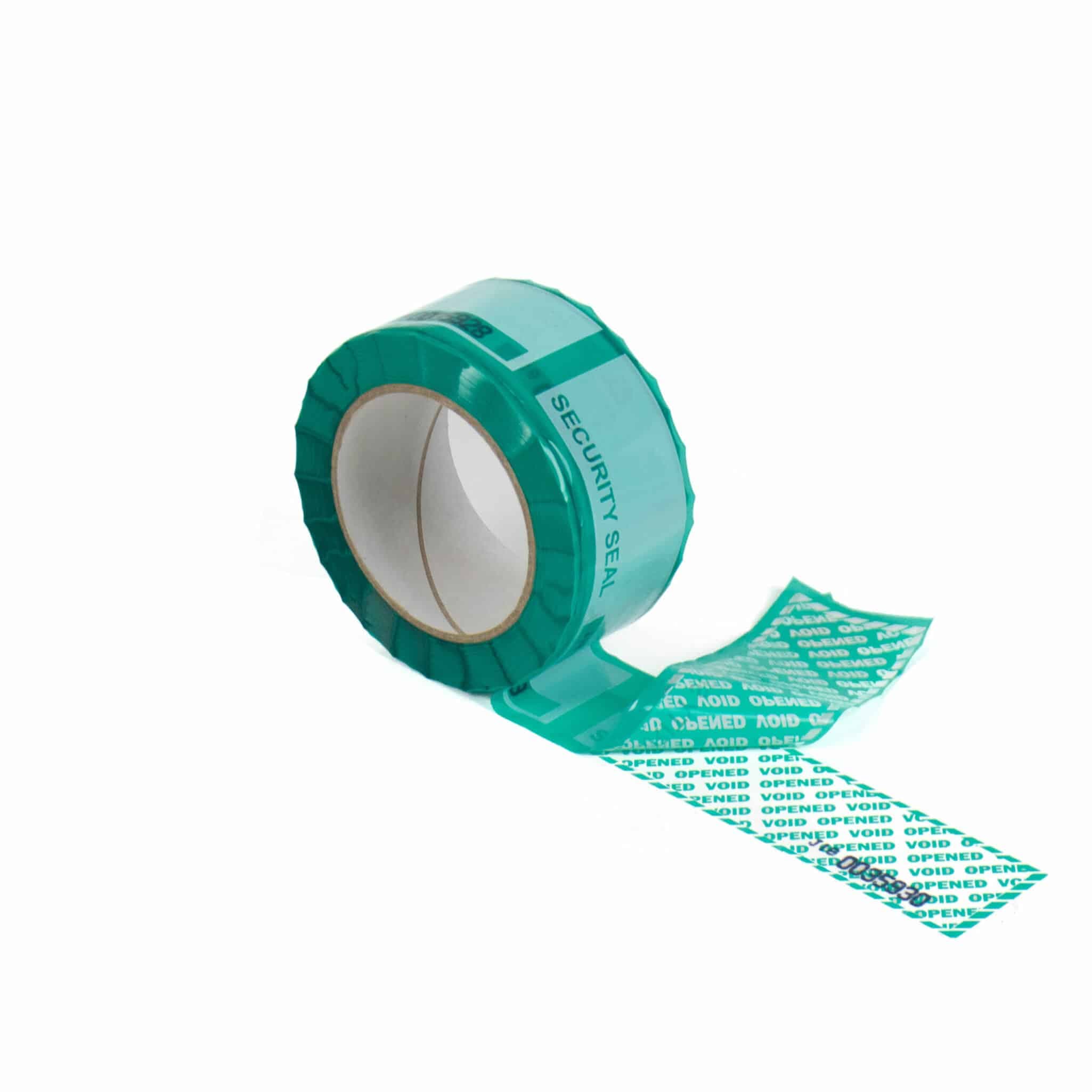 DR 6464 Green Security Tape Tamper Evident | TamperTech