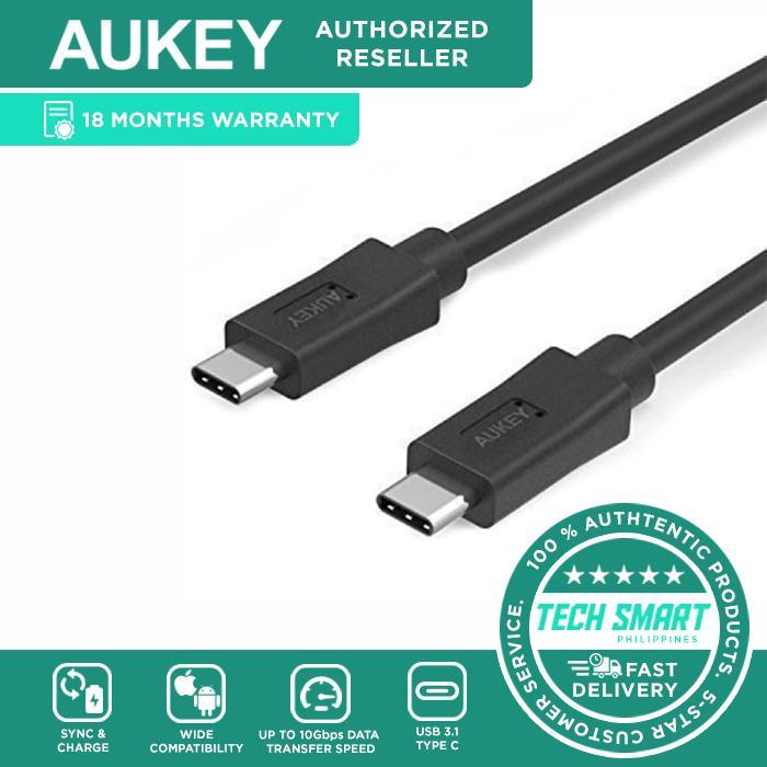 AUKEY USB C to USB C 3.1 (Type C) Sync and Charge Cable (3ft) - Tech ...