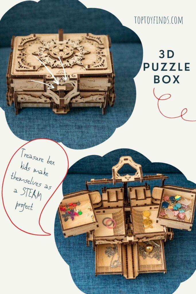 UGEARS 3D Wooden Puzzle Box Review - Top Toy Finds