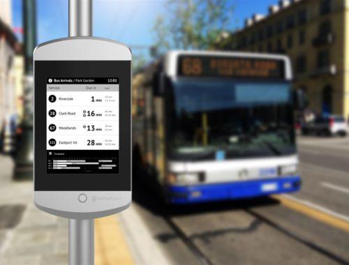 Papercast E-Paper Displays | Passenger Information | Trueform