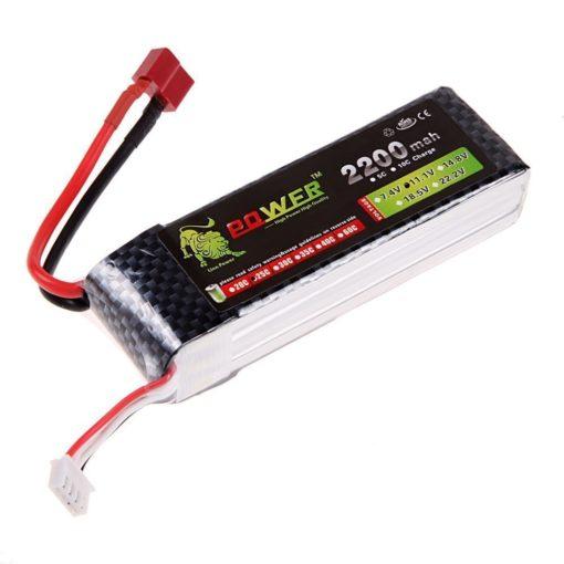 Lipo Battery 2200mAh 11.1V 3S 40C Long - Udvabony.com - Electronics ...