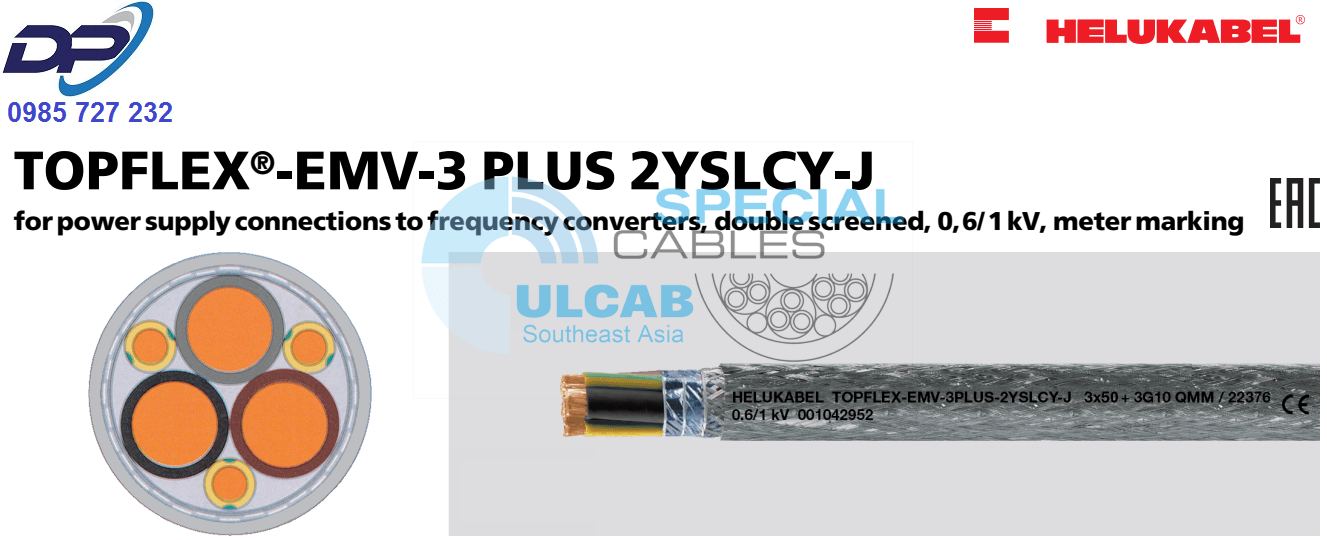 Cáp Điều Khiển Helukabel TOPFLEX®-EMV-3 PLUS 2YSLCY-J | Chính Hãng ...