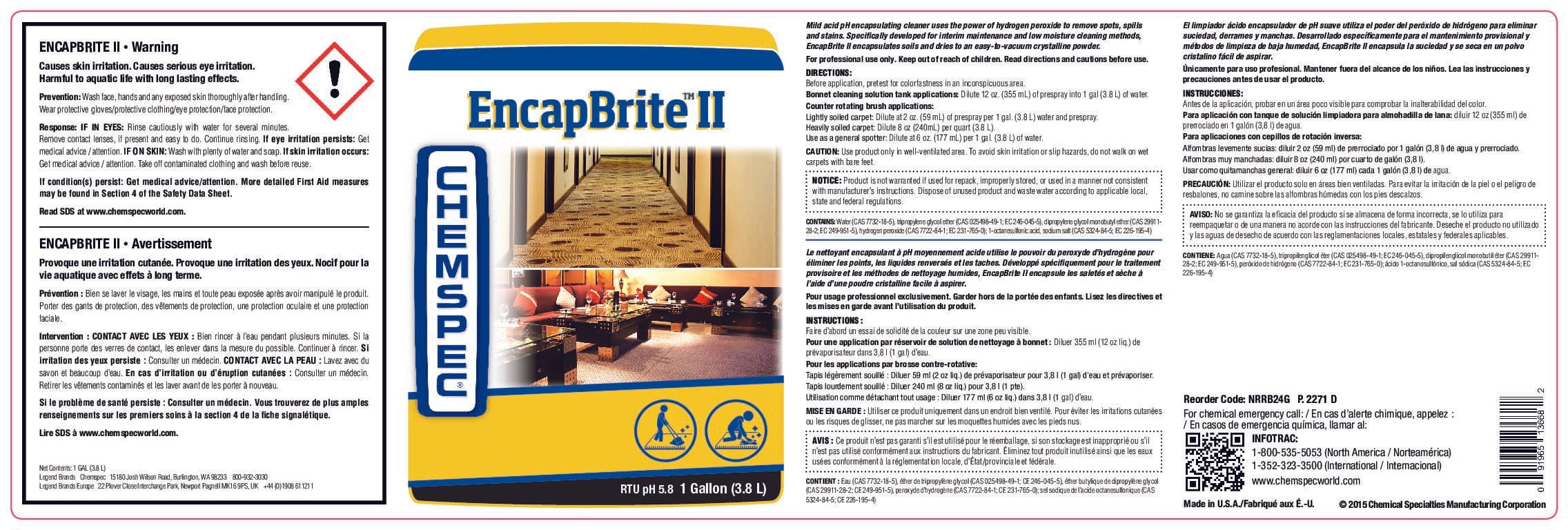 Chemspec EncapBrite II 0525 | Wakefield Floorcare