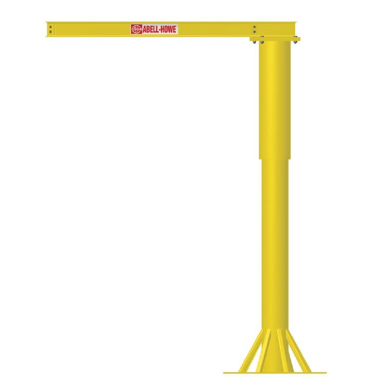J904L – Foundationless Light Duty Floor Jib Crane – Abell-Howe Jib Cranes