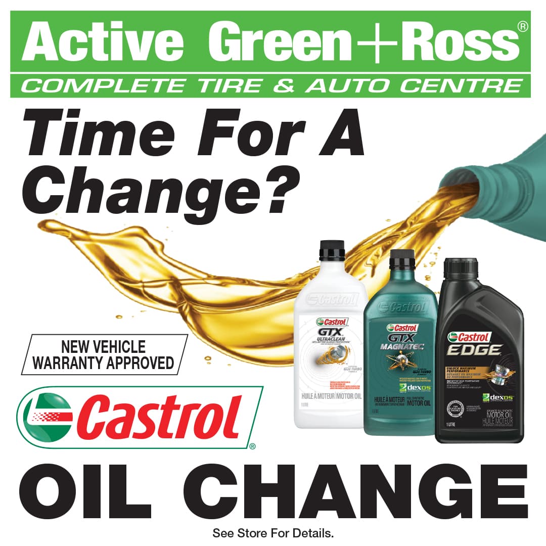 EcoPower & Castrol Oil Change - Active Green + Ross Tire & Auto Centre