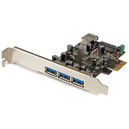 StarTech 4-Port PCI Express USB 3.0 Card with 3 External and 1 Internal ...