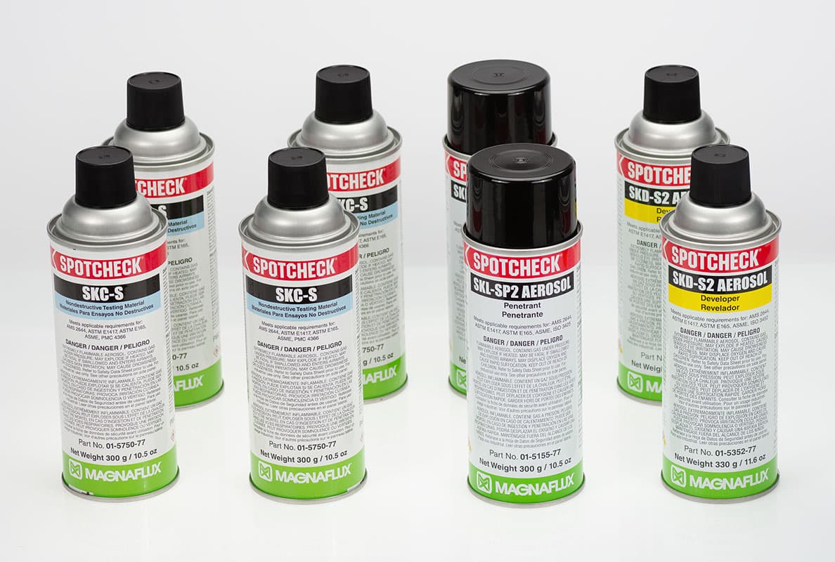 MAGNAFLUX® SPOTCHECK DYE PENETRANT TEST KIT from Aircraft Tool Supply