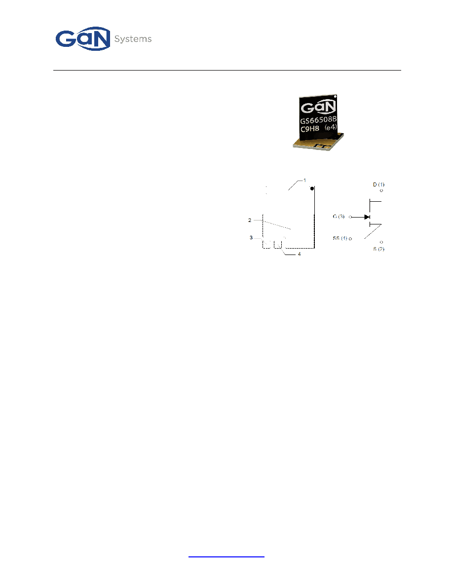 GS66508B datasheet(1/16 Pages) GAN | Bottom-side cooled 650 V E-mode ...