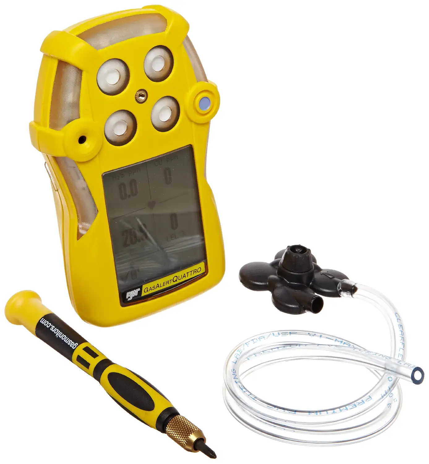 BW Technologies QT-XWHM-A-Y-NA GasAlertQuattro 4-Gas Detector با باتری ...