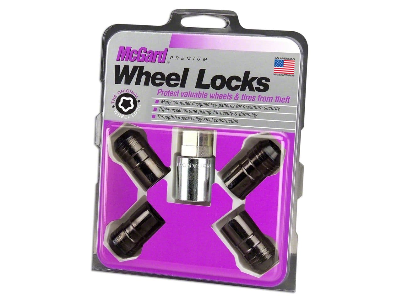 McGard Mach-E Black Wheel Lock Set; 14mm x 1.5 24216 (21-26 Mustang ...