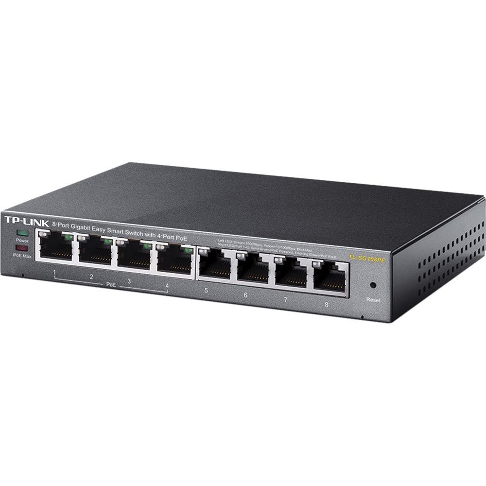 TP-Link TL-SG108PE 8-Port Gigabit Easy Smart Switch TL-SG108PE