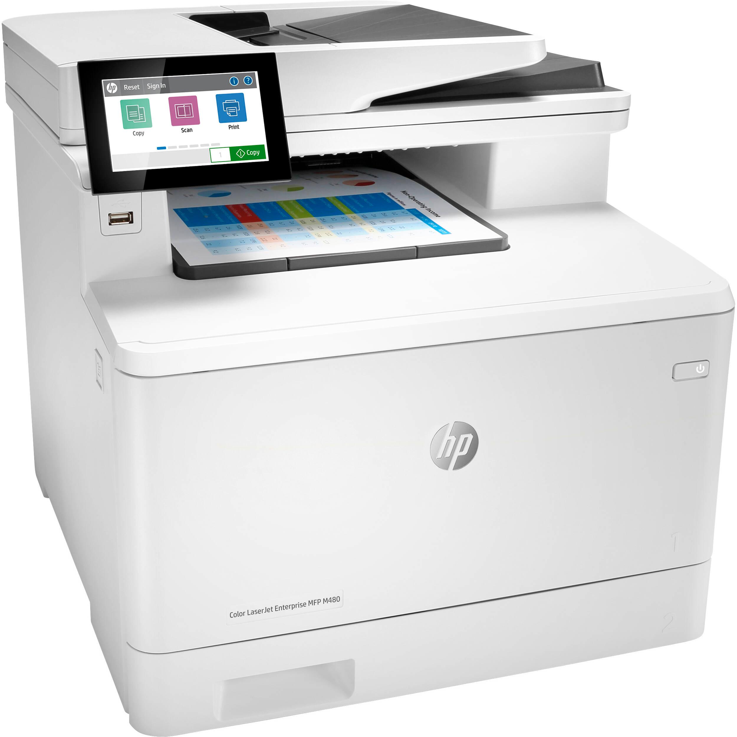 HP LaserJet Enterprise MFP M480f Color Laser Printer 3QA55A#BGJ