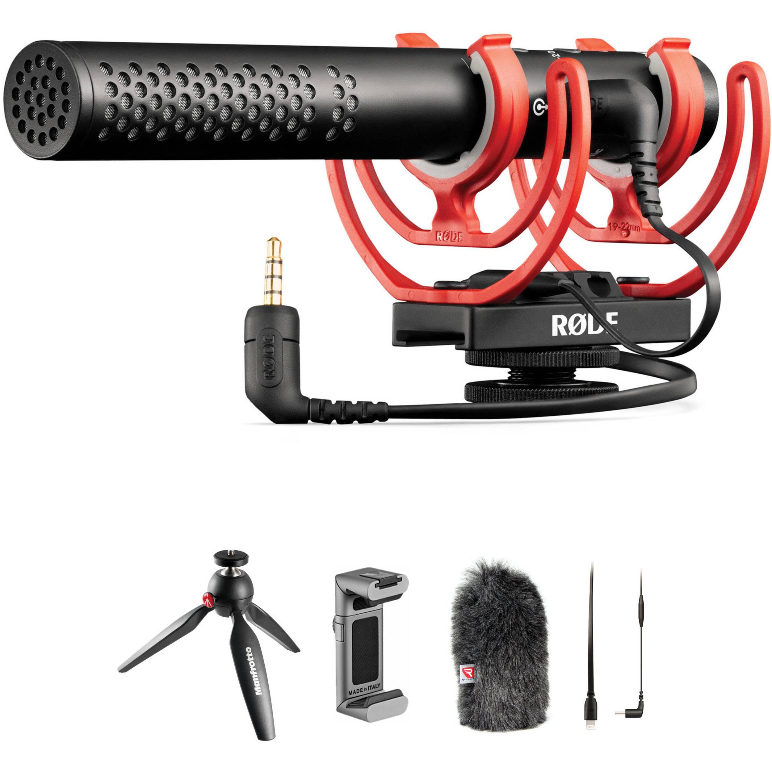 RODE VideoMic NTG Shotgun Microphone Kit for iPhone B&H Photo