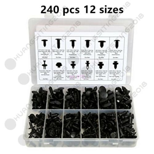 Auto Car Body Push Retainer Clip Assortment 240Pcs 12Sizes