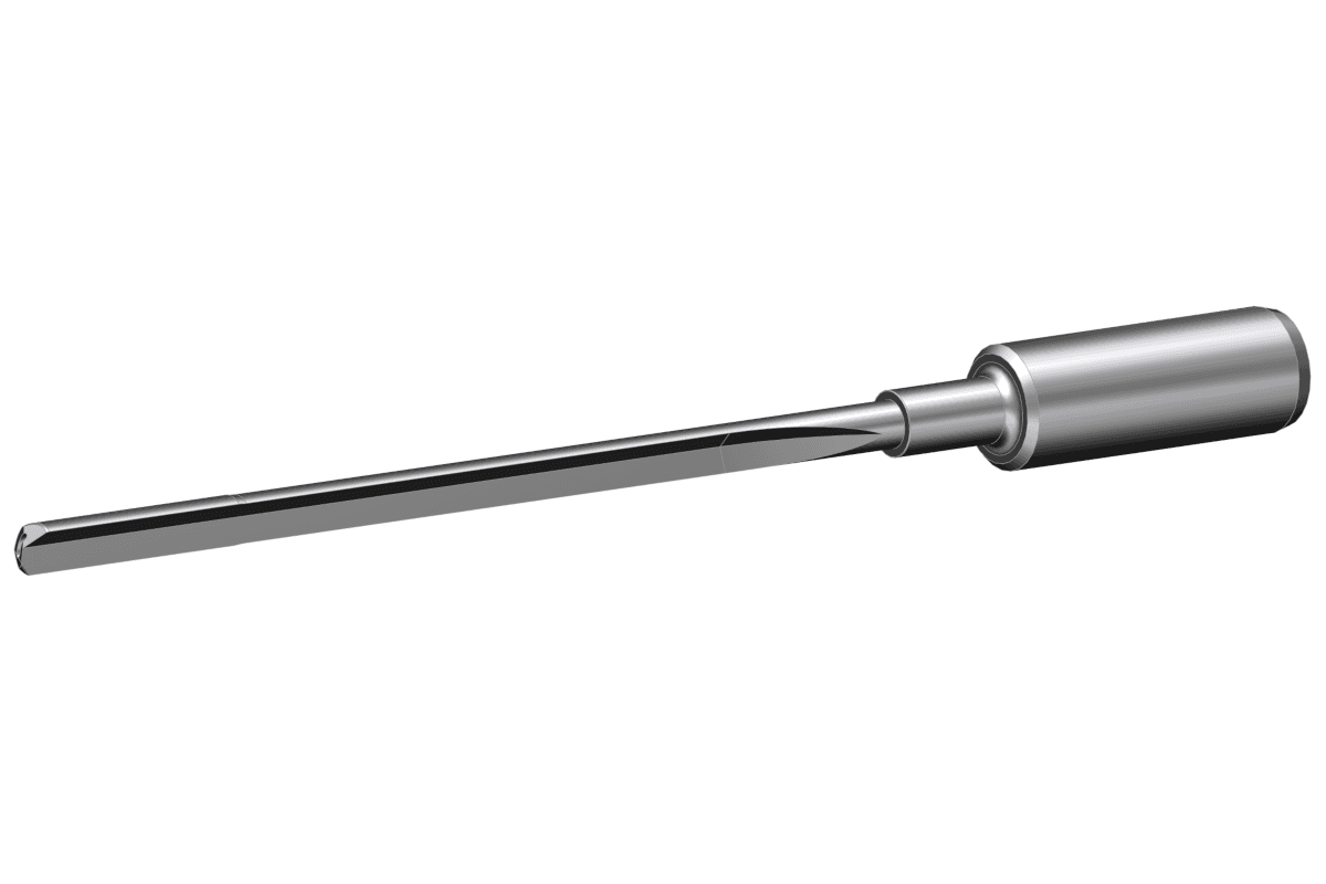 Solid carbide single flute gundrill Type 113 Ø 2.500 mm Length 55 x Ø ...