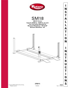 Rotary Lift SM18 4-Post Lift I C&A Equipment