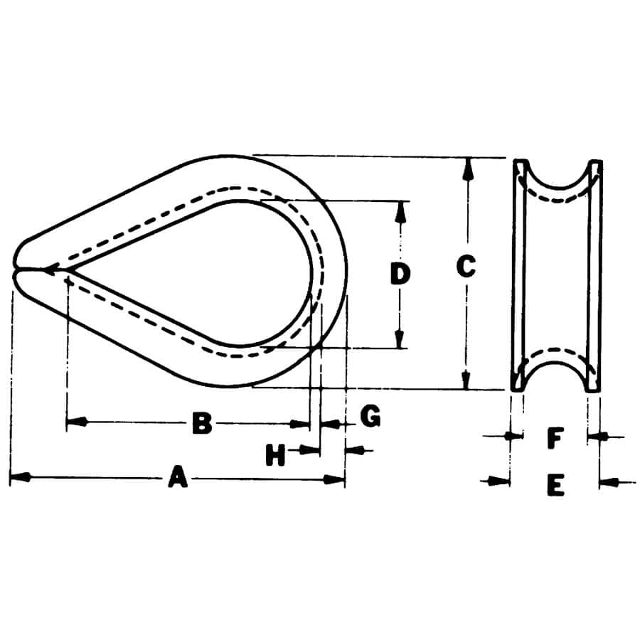 Crosby S-505 Wire Rope Thimble