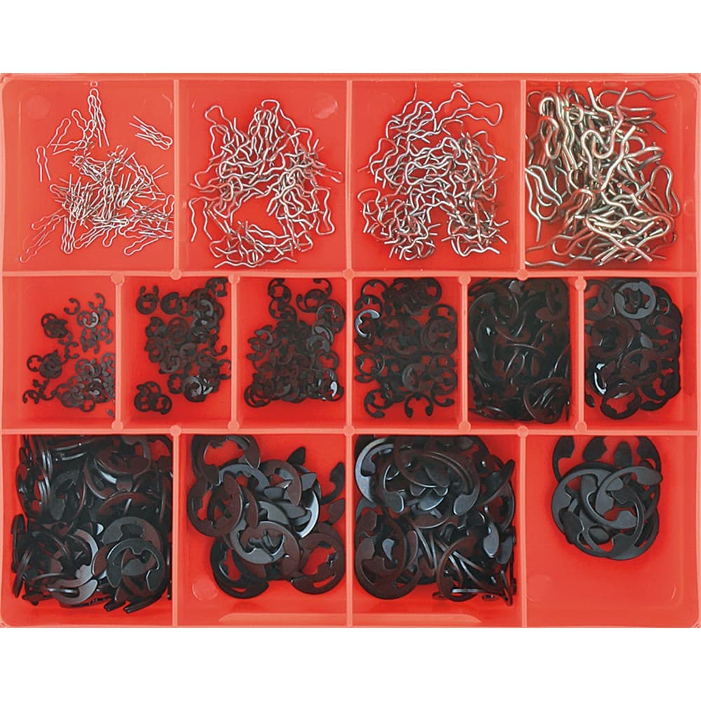 ASSORTMENT KIT E-CLIPS&RETAIN CHAMPION 740PCS E-CLIPS & SPRING ...