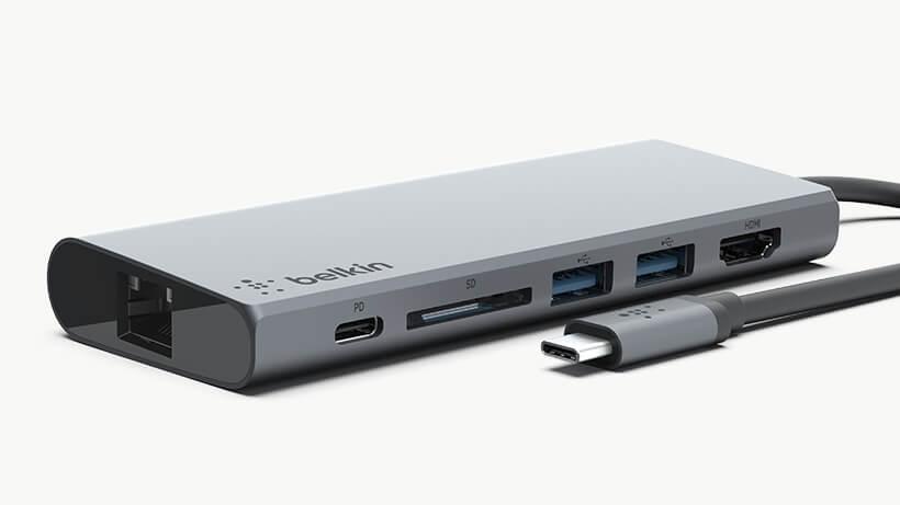 Belkin 4 Port USB-C USB-C Multimedia Hub 60W Pass Trough | CA