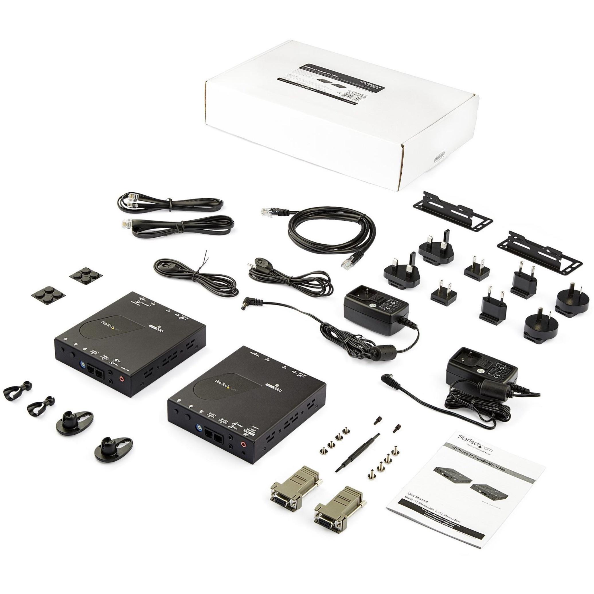 Startech .com HDMI over IP Extender Kit with Video Wall ...