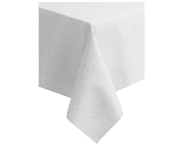 White Disposable Linen Like Table Covers at Sebastian Williams blog