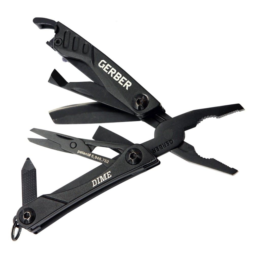 Gerber 31-003610 Dime Black Keychain Multi-Tool 31003610 - Multi-Tools ...