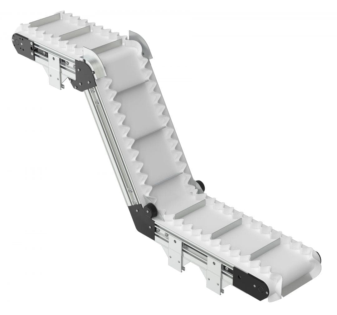 3200 Series Heavy Duty Belt Conveyors Cleated Belt | Z-Frame | Dorner ...