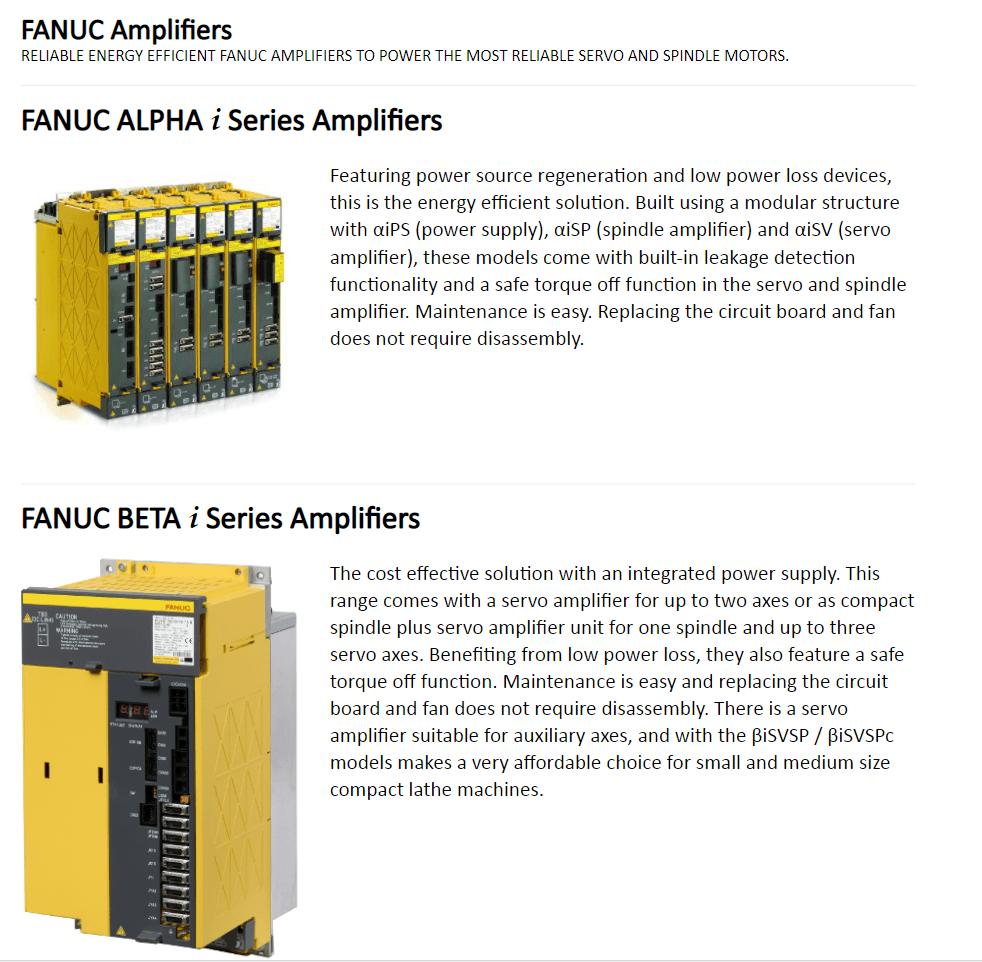 Fanuc: Servo Amplifier ALPHA i Series Module A06B-6127