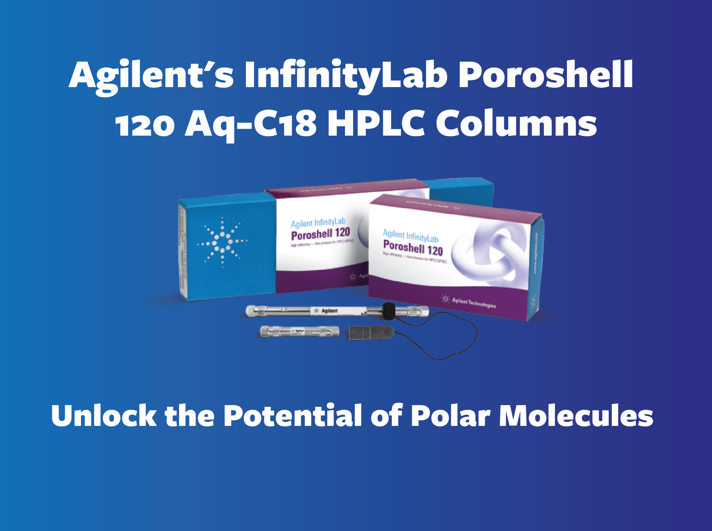 Agilent's InfinityLab Poroshell 120 Aq-C18 HPLC Columns