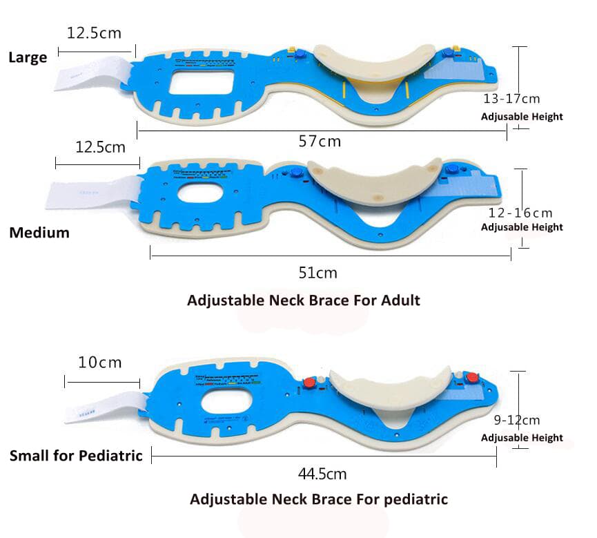Adjustable neck brace