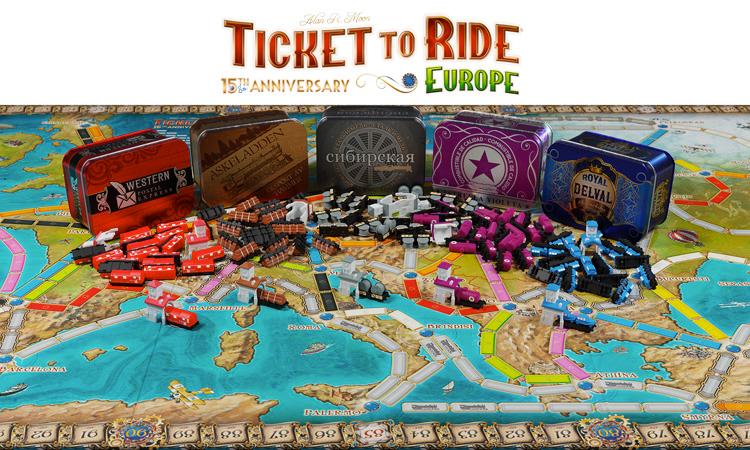 Ticket to Ride Europe 15th Anniversary Edition Available Now! | Gameosity