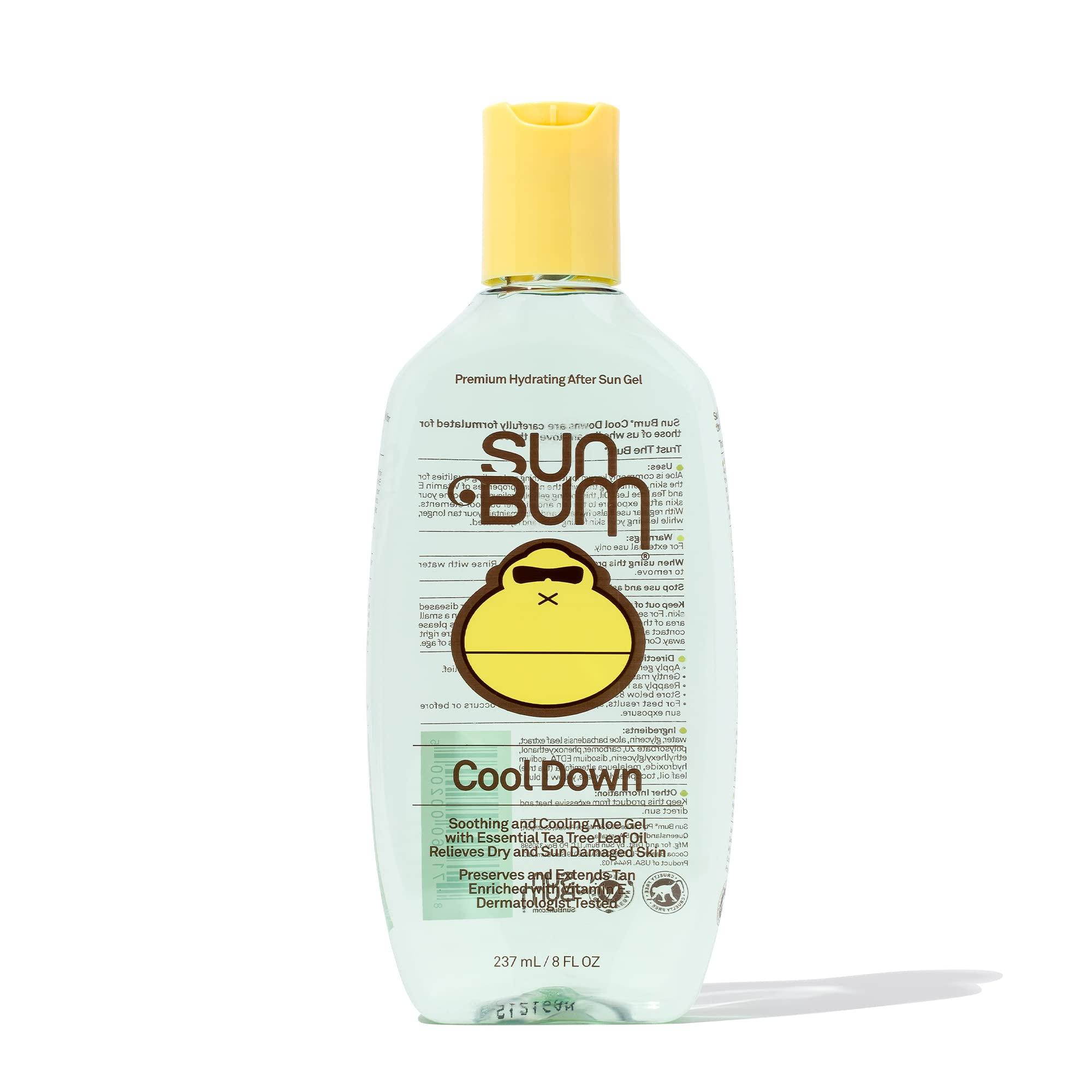 Sun Bum Cool Down Aloe Vera Gel | Vegan and Hypoallergenic After Sun ...