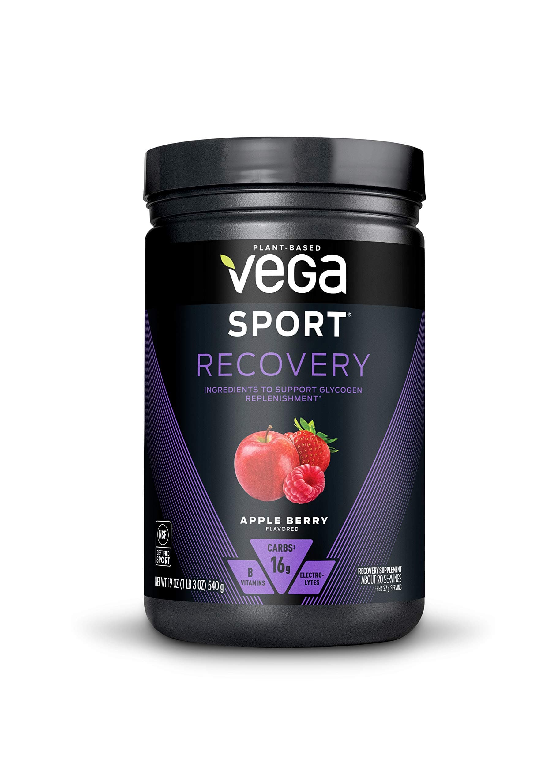 Vega Sport Recovery Accelerator - Apple Berry 19 oz (540 g) | Fast ...